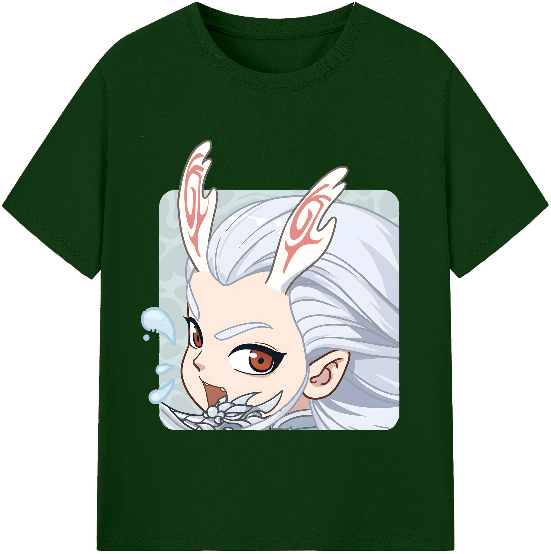 （画像用） Ne Zha 2 ナタ 魔童の大暴れ 綿100％半袖Tシャツ（フロントプリント）